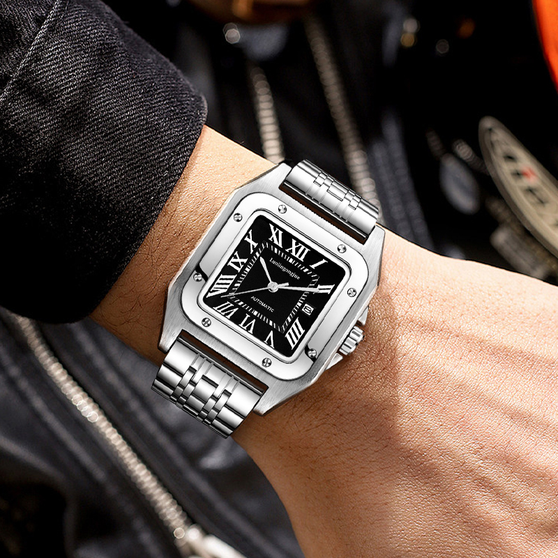 Cartier Watch Tank - 남성용 고급 럭셔리 사각형 오토매틱 기계식