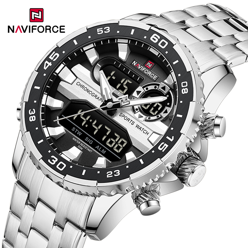 NAVIFORCE 남성용 아날로그 디지털 쿼츠 시계,  - Citizen Watch Tsuyosa 리뷰 및 가격