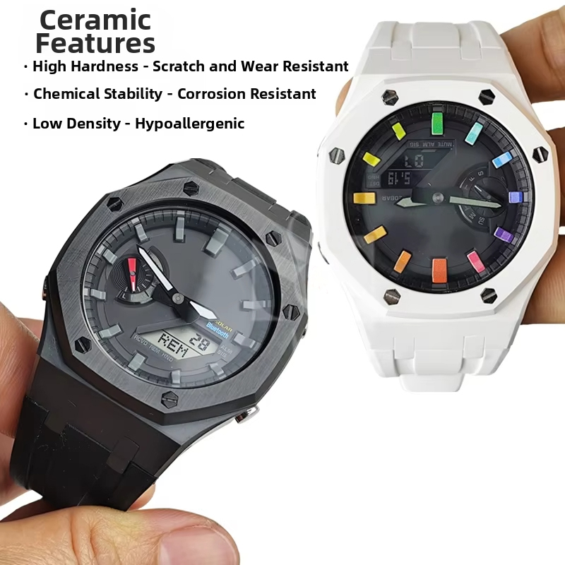 2100 모드 키트 세라믹 시계 케이스 키트(나일론 및 - Casio Watch G-Shock Ga-2100 리뷰 및 가격