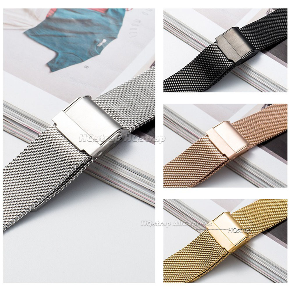 0.6mm 메쉬 밀라니즈 루프 스트랩 18mm 20mm - Mesh Strap Metal 리뷰 및 가격