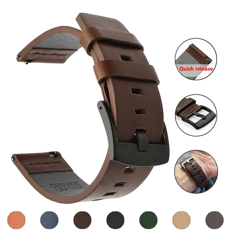 20mm 22mm 시계 밴드 퀵 릴리스 가죽 스트랩 삼 - Leather Strap Quick Release 리뷰 및 가격